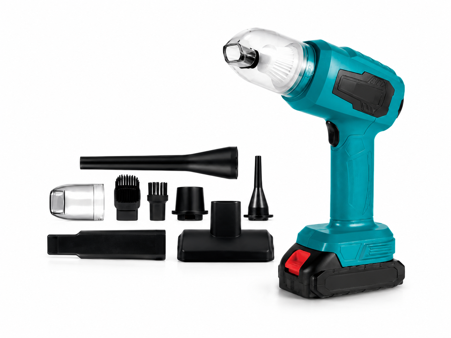 Aspiradora Multifunción 150W — Aspira, Sopla y Comprime Sin Cables